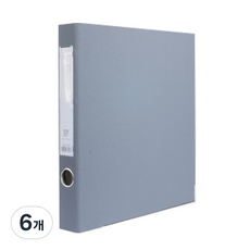 Alpha Web D型環活頁夾 A4 3孔 3cm AB948-7, 灰色, 6個