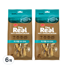 하림펫푸드 강아지 더리얼 져키, 황태, 40g, 6개