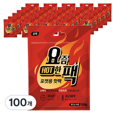 요팩 포켓용 핫팩 150g, 100개
