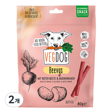 베지독 숯불고기향 독일 강아지 비건 소시지 간식, 비트, 80g, 2개