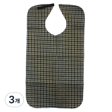 로시테라 성인용 방수 턱받이, 그린 벨크로, 3개