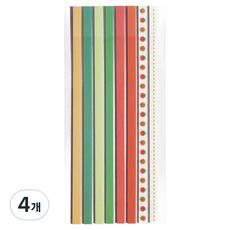 BeOnD 長版索引貼紙 番茄沙拉 透明 8款組, 4個, 160入