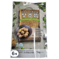 강화섬 메추리알 장조림, 1kg, 6개