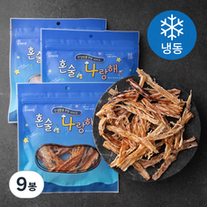 혼술나랑해 꽃을든 맥반석 오징어 (냉동), 35g, 9봉