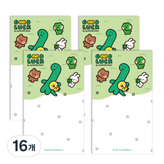 플라잉웨일즈 라인프렌즈 미니니구만 메모패드, 그린, 50매, 16개