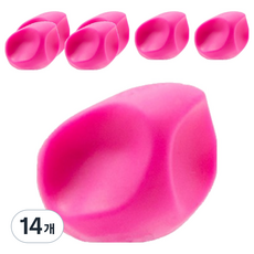 Marbella 筆握鉛筆矯正器, 粉紅色, 14個