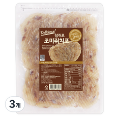 해맑은푸드 참쥐포 조미쥐치포, 400g(중), 3개