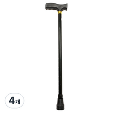 난리시스터즈 심플 어르신 선물 지팡이 블랙, 4개
