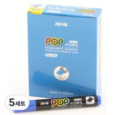 JAVAPEN POP 方頭麥克筆, 藍色, 60個