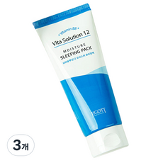 JIGOTT 保濕晚安面膜, 3個, 180ml