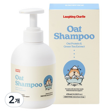 래핑찰리 반려동물 더 순수한 오트 샴푸, 476ml, 1개입, 2개