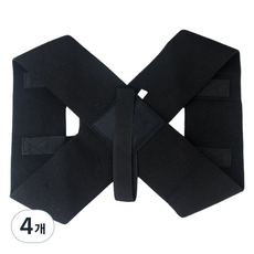 힘룸 데일리 자세교정밴드 블랙, 4개