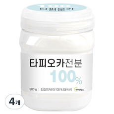 우리가스토리 타피오카 전분, 800g, 4개