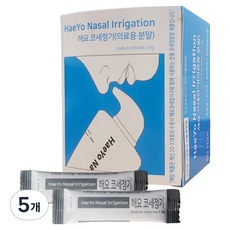 해요질세정기 코세정기 분말 리필용 2.8g x 60p, 5개