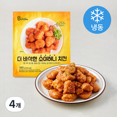 상신종합식품 더 바삭한 소이허니 치킨 (냉동), 350g, 4개