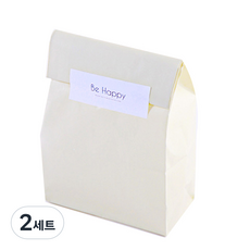 紙袋 特小 11 x 6 x 22.5 cm, 米色, 2套