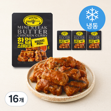 쿠즈락 한입스테이크 버터치킨커리맛 (냉동), 150g, 16개