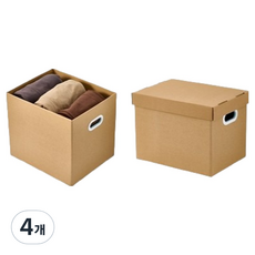 多功能簡潔收納生活箱 G型, 4個, 混色