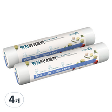 명진 쓰기편한 위생롤백 30 x 40 cm, 대(L), 4개, 200개입