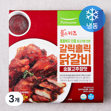 풀스키즈 동물복지 인증 닭고기로 만든 갈릭홀릭 닭갈비 숯불고추장맛 (냉동), 450g, 3개
