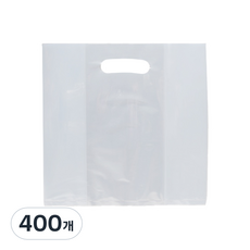 Vinylmall PE塑膠素面購物袋 中號, 400個, 單一顏色