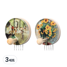 KOKKOPIN 藝術無痕釘固定式2件組, 竇加 芭蕾舞課+莫內 向日葵, 3套