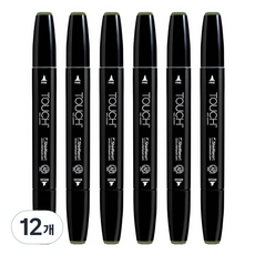 신한화구 터치 트윈마카 SEAWEED GREEN 231, 1색, 12개