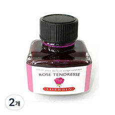 제이허빈 만년필 칼라잉크 30ml, 로즈탕드레스/로즈분홍 61, 2개