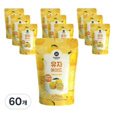 맥널티커피 유자 에이드, 60개, 190ml