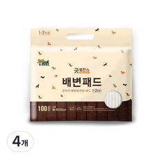 굿밸런스 강아지 배변패드 20g, 100개입, 4개