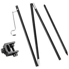 摺疊燈架 桌面插地款, 1個, 黑色