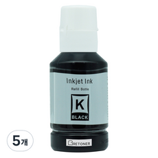 탑젯 001 T03Y100 호환잉크, 검정, 5개