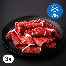 호주산 미트코리아 소고기 샤브샤브용 (냉동), 3개, 500g