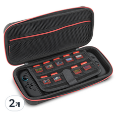 GOOSPERY Nintendo Switch 2 便攜式硬殼收納包, 黑色, 2個, 單一商品