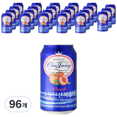 초정탄산수 탄산음료 복숭아, 350ml, 96개