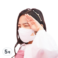 ILE 쿼드 아동용 마스크 S, 1개입, 5개, 화이트