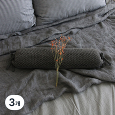 pomete Brick繩子枕頭, 炭灰色, 3個