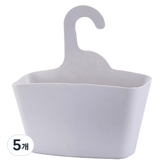 제이라이프 걸이형 수납 바스켓, 그레이, 5개