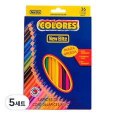 코히모 슬림 드로잉 색연필 케이스 세트 3W127, 5세트, 36색