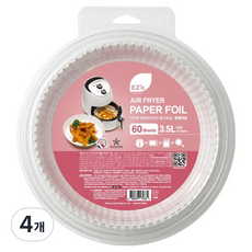 EZn이지엔 에어프라이어 종이호일, 60개입, 4개