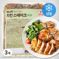 마니커 치킨 스테이크 청양 (냉동), 500g, 3개
