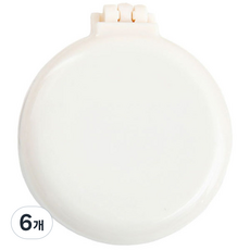 Rosae 馬卡龍小熊與兔子氣墊鏡梳, 透明白色, 6個