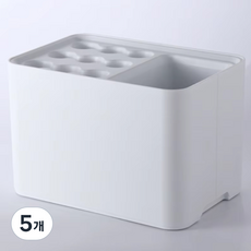 오드감 정사각 우산꽂이, 화이트, 5개