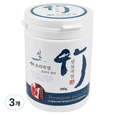 삼보 요리가 살다 죽염, 500g, 3개