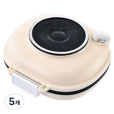 리치쌀봉 심플하고 세련된 요일별 약통 케이스 화이트s 8 x 8 x 3.5 cm, 5개