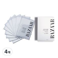 BAZAAR 하퍼스 바자 코스메틱 아이콘 스타 페이스 마스크 딥모이스처 25g, 4개, 10개입