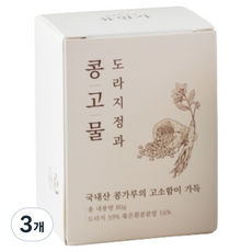유밀가 수제 콩고물 도라지정과, 3개, 80g