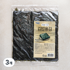 바다원 직화 구운 김밥용김 10개입, 3개, 20g