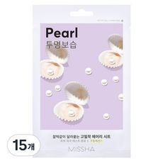 미샤 에어리 밀착 시트마스크 진주, 1개입, 15개