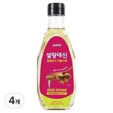설탕대신 알룰로스 더블스윗 시럽, 4개, 525g